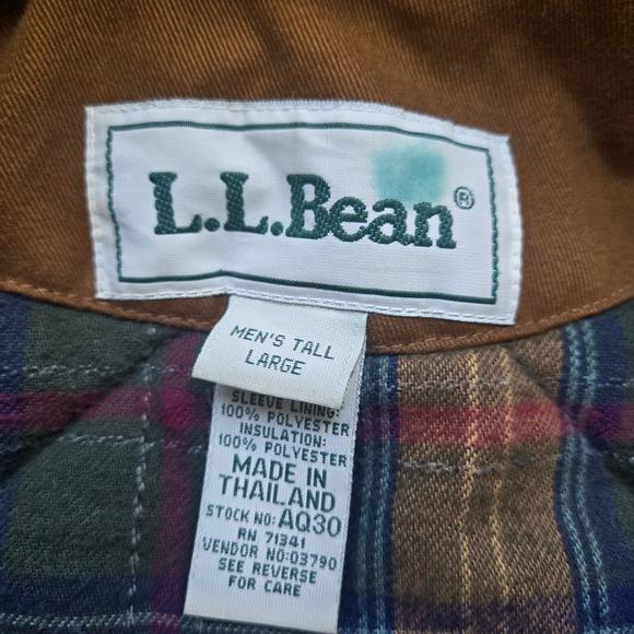 L.L. Bean Vintage Barn Field Coat Heavy Duty Jacket Mens Large Tall LT - Picture 6 of 13